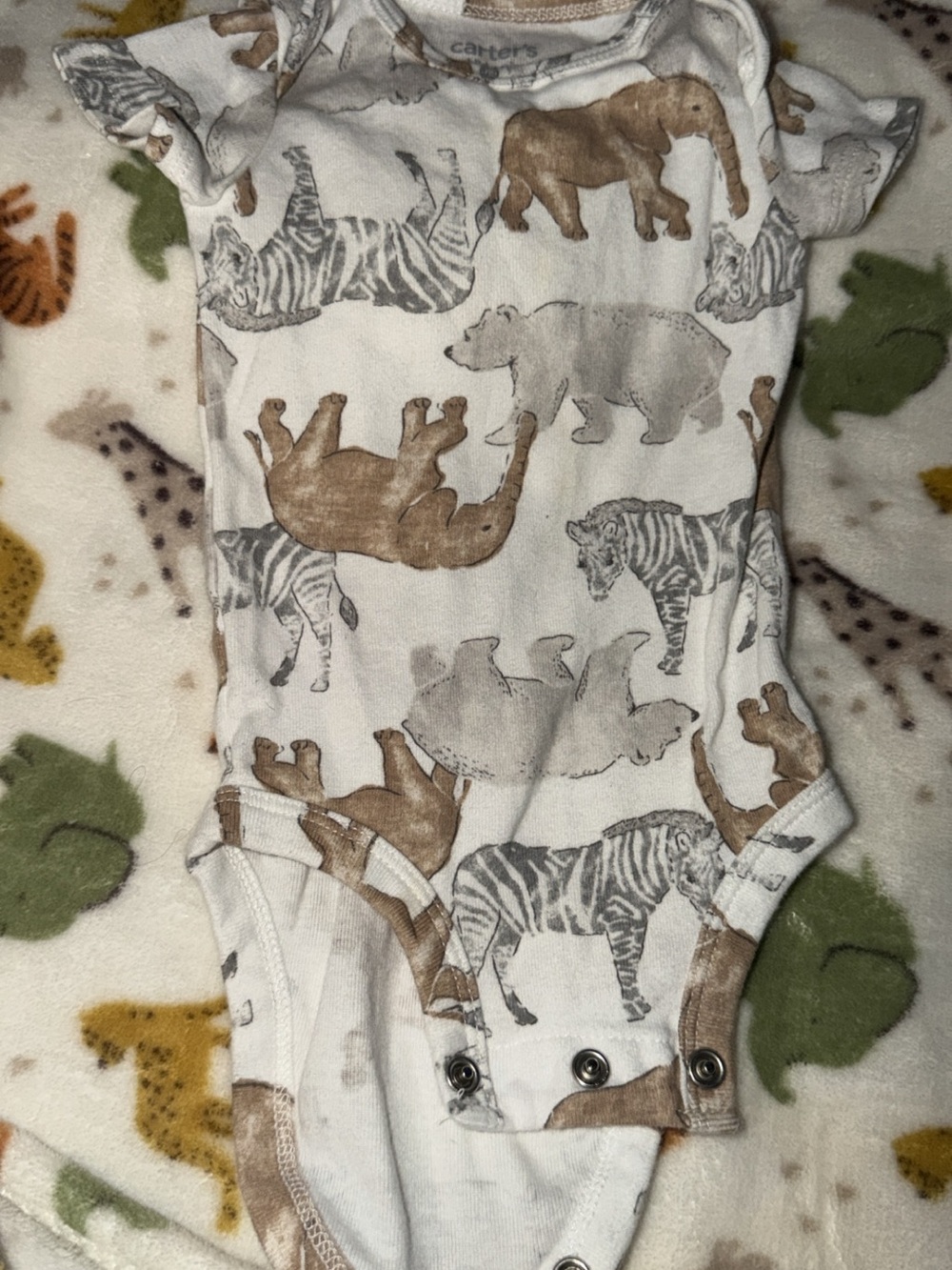 Carter’s Safari Animal Bodysuit 0–3 Months